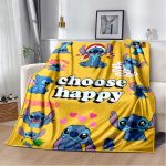 Cute-Cartoon-Disney-Stitch-Flannel-Blanket-Children-Adult-Gift-Bedding-Bedspread-Sofa-Spring-and-Autumn-Warm-5