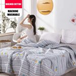 Double-Duvet-Washed-Cotton-Cooling-Summer-Blanket-Machine-Washable-Couple-Bed-Quilt-Thin-Air-conditioning-Comforter-3