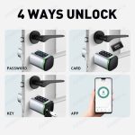 Euro-Door-Smart-Cylinder-Lock-Tuya-Bluetooth-APP-Digital-Password-Card-Mechanicak-Key-TTlock-Unlock-Home-4