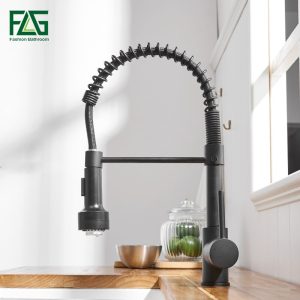 FLG-Kitchen-Faucets-Black-Brass-pull-out-kitchen-faucet-Sink-Single-Lever-Pull-Out-spray-Mixers