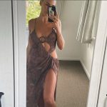 Fashion-Print-Casual-Strap-Maxi-Dress-Women-Sexy-Hollow-Out-Low-Neck-Cleavage-Round-Button-Side-4