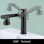 Faucet-Bathroom-Basin-Tap-Sink-Mixer-Black-Golden-Single-Handle-Washbasin-Rotary-Water-Saving-Hot-And-3
