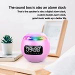 G90-New-Clock-Colorful-Bluetooth-Speaker-Mini-Portable-Household-Ball-Card-Lock-and-Load-Spray-Bluetooth-5