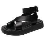 HOT-Women-s-Sandals-2023-Summer-Solid-Color-Comfortable-Female-Beach-Shoes-Chunky-Sandals-For-Woman