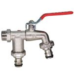 Industrial-and-Home-Irrigation-Zinc-Alloy-Garden-Bibcocks-1-Inlet-2-Outlet-Bibcock-with-Dual-Nipple-2