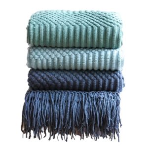 Inya-Home-Throw-Blanket-for-Couch-Sofa-Bed-Decorative-Knitted-Blanket-with-Tassels-Soft-Lightweight-Cozy