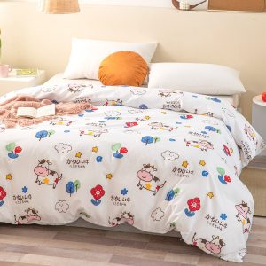 JUSTCHIC-Spring-Summer-220x240cm-King-Size-Cartoon-Printing-Polyester-Duvet-Cover-Pink-Home-Bedding-Comforter-Quilt JUSTCHIC-Spring-Summer-220x240cm-King-Size-Cartoon-Printing-Polyester-Duvet-Cover-Pink-Home-Bedding-Comforter-Quilt