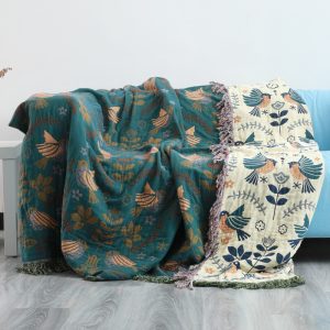 Japanese-throw-blanket-cotton-Double-sided-sofa-cover-Nordic-sofa-cushion-Leisure-blanket-bedspread-four-seasons