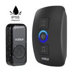 KERUI-Wireless-Doorbell-Waterproof-OutDoor-Smart-Home-Door-Bell-Welcome-Melodies-Chime-Kit-LED-Flash-Security