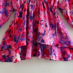 KEYANKETIAN-Women-Fashion-V-Neck-Floral-Print-Double-Layer-Ruffles-A-Line-Mini-Shirt-Dress-Female-5
