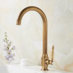 Kitchen-Sink-Faucet-Ceramic-Antique-Bronze-Finished-Cold-Water-Only-360-Swivel-Rotation-Single-Hole-Outdoor-1