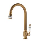 Kitchen-Sink-Faucet-Ceramic-Antique-Bronze-Finished-Cold-Water-Only-360-Swivel-Rotation-Single-Hole-Outdoor-5