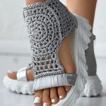 Knitted-Woolen-Sandals-for-Women-2023-New-Braided-Elastic-Summer-Shoes-Mesh-Flat-Bottom-Hollow-Out-1