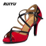 Latin-Shoes-Salsa-Tango-Ballroom-Party-Sports-Women-s-Shoes-Red-Black-Girls-High-Heel-Summer