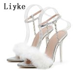Liyke-Women-Sexy-Sandals-Transparent-High-Heels-Ladies-Fashion-Fluffy-Pointed-Toe-Buckle-Strap-Party-Shoes-4