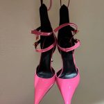 Metal-Stiletto-Heel-Pointed-Toe-Patent-Leather-Hollow-Shallow-Mouth-Sandals-Foreign-Trade-Cross-Border-Belt-1