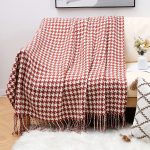 Modern-Simple-Throw-Blanket-Black-and-White-Houndstooth-Decor-Sofa-Blanket-Homestay-Hotel-Bed-Towel-Bed-4