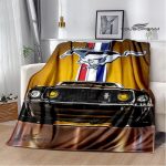 Mustang-car-logo-printed-blanket-Flannel-Blanket-Warm-blanket-Home-travel-blanket-Birthday-Gifts-blankets-for-1