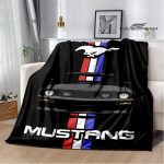 Mustang-car-logo-printed-blanket-Flannel-Blanket-Warm-blanket-Home-travel-blanket-Birthday-Gifts-blankets-for-2