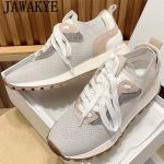 New-Mixed-color-Knitted-Lace-Up-Flat-Shoes-Women-Plus-Size-Casual-falt-Shoes-Ladies-Spring-1