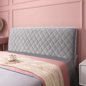 Nordic-Grid-Bed-Headboard-Cover-All-inclusive-Bedside-Bed-Head-Cover-Warm-Soft-Bed-Anti-Dust