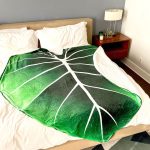 Philodendron-Gloriosum-Super-Soft-Printed-Giant-Green-Leaves-Throw-Blanket-Fleece-Cozy-Leaf-Blanket-for-Bed