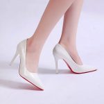 Plus-Size-43-Women-Shoes-Pointed-Toe-Pumps-Patent-Leather-Dress-High-Heels-Boat-Shoes-Wedding-2