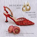 QSGFC-2023-Nigeria-Fashion-Lace-Mini-Bag-And-Mid-Heel-Pointed-Toe-Luxury-Shoes-and-Bag-2