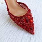 QSGFC-2023-Nigeria-Fashion-Lace-Mini-Bag-And-Mid-Heel-Pointed-Toe-Luxury-Shoes-and-Bag-3
