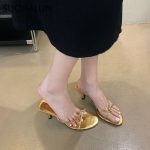 SUOJIALUN-2023-Summer-New-Women-Slipper-Fashion-Narrow-Band-Ladies-Elegant-Sandal-Shoes-Thin-High-Heel-2