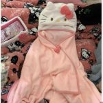 Sanrio-Hello-Kitty-Blanket-Kawaii-Pink-Cloak-Girl-Anime-Cape-Universal-Winter-Home-Residence-Dormitory-Air