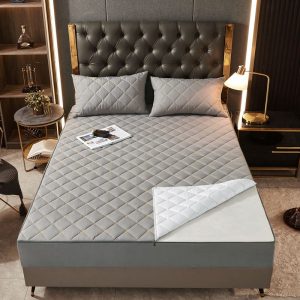 Six-Sided-All-Inclusive-Mattress-Cover-King-Queen-Quilted-Fitted-Bed-Sheet-Anti-Bacteria-Mattress-Topper