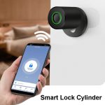 Smart-Cylinder-Lock-Tuya-70mm-Electronic-Bluetooth-APP-Remote-Biometric-Fingerprint-Lock-Anti-Theft-Security-Home-1