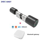 Smart-Cylinder-Lock-Tuya-70mm-Electronic-Bluetooth-APP-Remote-Biometric-Fingerprint-Lock-Anti-Theft-Security-Home-2