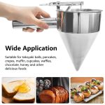 Stainless-Steel-Pancake-Batter-Funnel-Dispenser-with-Stand-Baking-Tool-for-Cup-Cake-Waffles-Muffin-Mix-3