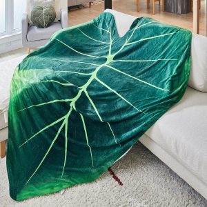 Super-Soft-Giant-Leaf-Blanket-Home-Decor-Flannel-Gloriosum-Leaf-Blankets-for-Beds-Sofa-Cozy-Beach