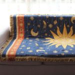 Textile-City-American-Country-Retro-Jacquard-Woven-Blanket-Sun-Moon-God-Sofa-Throw-Dust-proof-Cushion-4