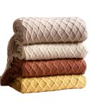 Textile-City-Faux-Cashmere-Sofa-Blanket-Cover-Nordic-Style-Knit-Plaid-Throw-Tassels-Bedspread-Golden-Blanket