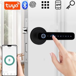 Tuya-Smart-Door-Lock-Biometric-Fingerprint-Password-Locker-Bluetooth-Remote-Control-Electronic-Digital-Lock-For-Bedroom