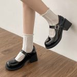 Vintage-Ankle-Buckle-Mary-Jane-Shoes-Women-Patent-Leather-Thick-Heels-Pumps-Woman-Japanese-Style-Platform-1