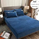 WOSRAT-Winter-thicken-crystal-velvet-fitted-sheet-mattress-protector-cover-warm-soft-cozy-double-bed-elastic