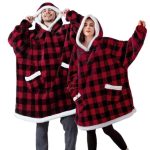Warm-thick-TV-Hooded-Sweater-Blanket-Unisex-Giant-Pocket-Adult-and-Children-Fleece-Weighted-Blankets-for-5