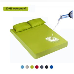 Waterproof-Solid-Bed-Fitted-Sheet-Nordic-Adjustable-Mattress-Covers-Four-Corners-With-Elastic-Band-Multi-Size