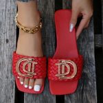 Women-Luxury-Decor-Weave-Design-Flat-Sandals-Fashion-Open-toe-Vacation-Casual-Slides-Party-Sexy-Elegant-2