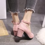 Women-s-Fashion-Pumps-Sweet-Woman-Thick-High-Heels-Ankle-Strap-Flock-Female-Platform-Women-Shoes-2