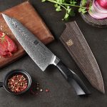 XINZUO-8-5-Inches-Chef-Kitchen-Knives-Damascus-Steel-Vegetable-Meat-Knife-with-G10-Mosaic-Brass-4
