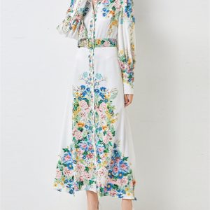 Yitimuceng-Floral-Dress-for-Women-2023-Fashion-Turn-Down-Collar-Lantern-Sleeve-Single-Breasted-Autumn-Dress