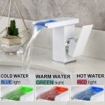ZAPPO-Bathroom-Basin-Faucet-LED-Waterfall-Wash-Sink-Mixer-White-Tap-Faucet-Black-Deck-Mounted-Hot-1