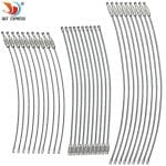 10Pcs-1-5-2mm-EDC-Keychain-Tag-Rope-Stainless-Steel-Wire-Cable-Loop-Screw-Lock-Gadget