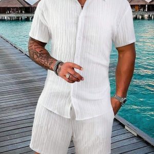 2023-Men-s-Fashion-Summer-New-Style-Casual-Solid-Color-Stripe-Suit-Male-High-Quality-Cotton